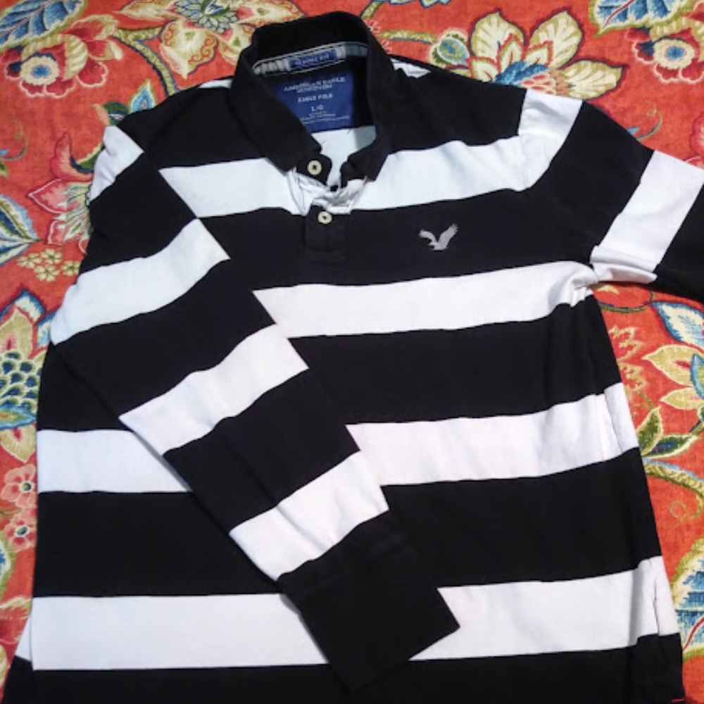 American Eagle Outfitters Eagle Polo Classic Fit L